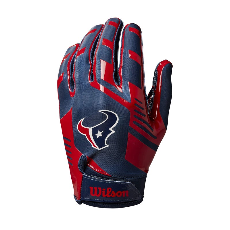Wilson NFL Stretch Fit Football Gloves - Youth, Houston Texans - Image 2